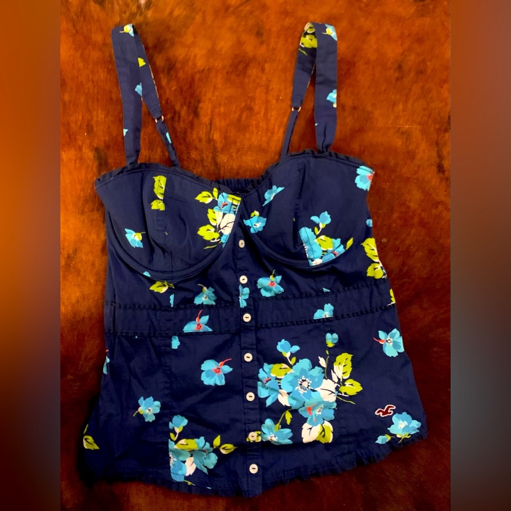 Hollister bustier tank top - Size Medium - EUC!